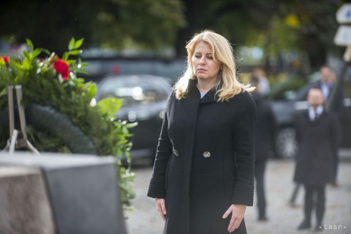 Caputova in Prague Lays Wreath to Victims of Shooting at Charles University