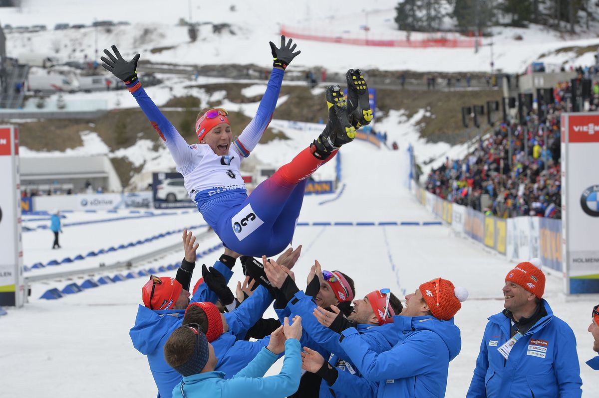 Biathlete Kuzmina Wraps Up Rich Career with Fireworks in Norway