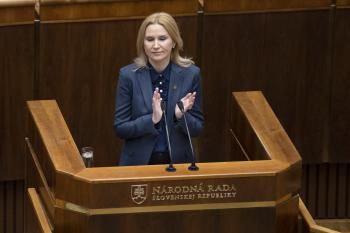 Verkhovna Rada Deputy Chair Kondratiuk Addresses Slovak MPs in Parliament