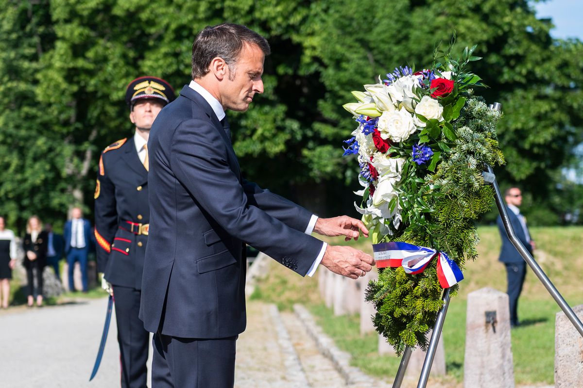 French President Commemorates Milan Rastislav Stefanik in Ivanka pri Dunaji