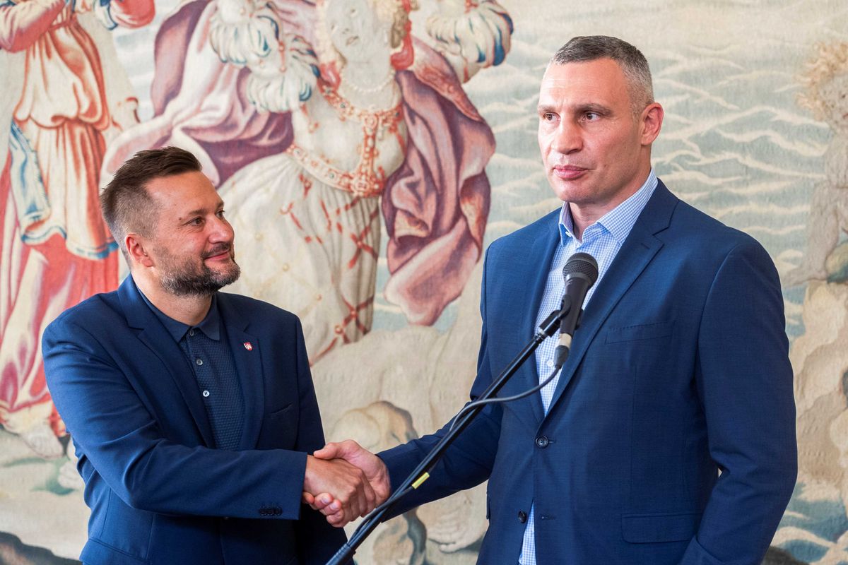 Kiev Mayor Vitali Klichko Visits Bratislava and Meets Mayor Vallo
