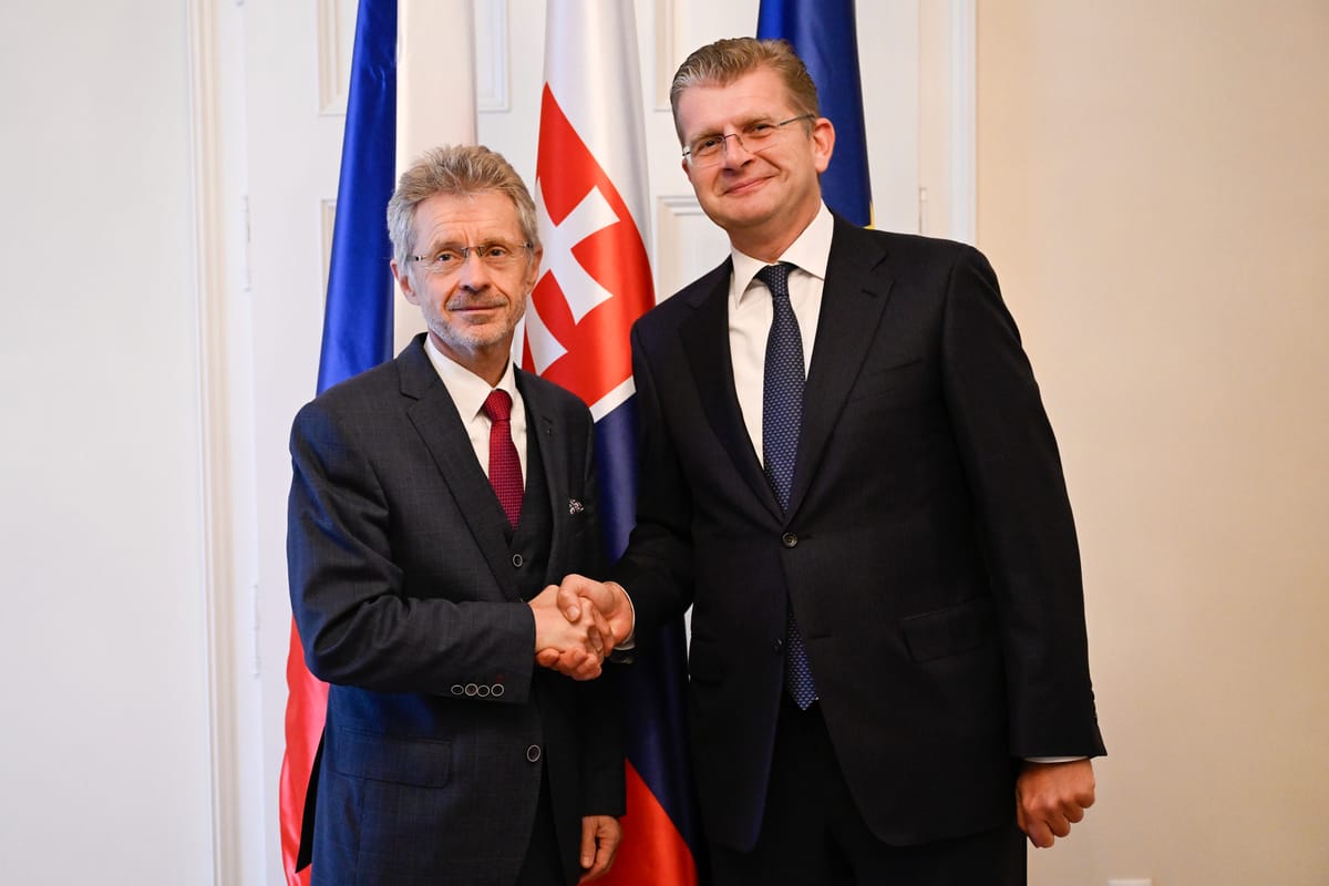 House Vice-chair Ziga Meets Czech Senate Chair Milos Vystrcil