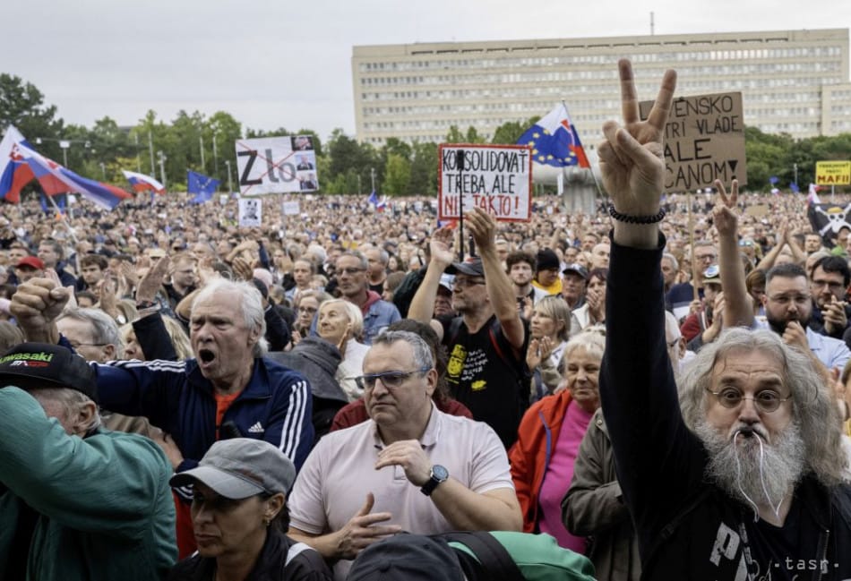 Protests against Consolidation Held in Several Cities and Towns across Slovakia