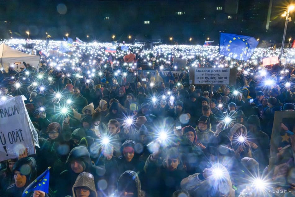 Opposition Rallies in Bratislava Call for End to Fico Government