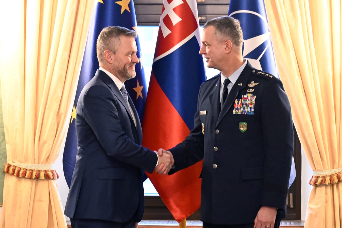 President Pellegrini Receives Supreme Allied Commander Europe Alexus Grynkewich