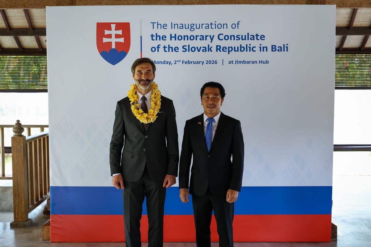 Minister Blanar Opens Slovakia's Honorary Consulate in Bali