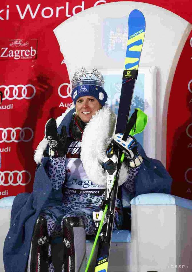 Velez-Zuzulova Wins World Cup Slalom in Zagreb, Vlhova Runner-up