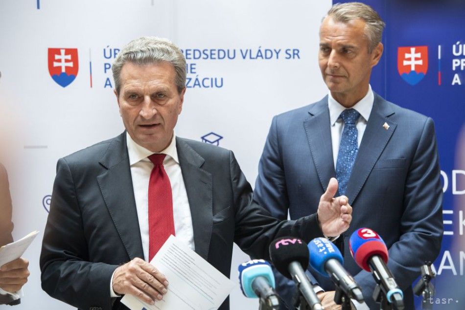 Oettinger: I'm in Slovakia to Understand Its Opinions and Requirements