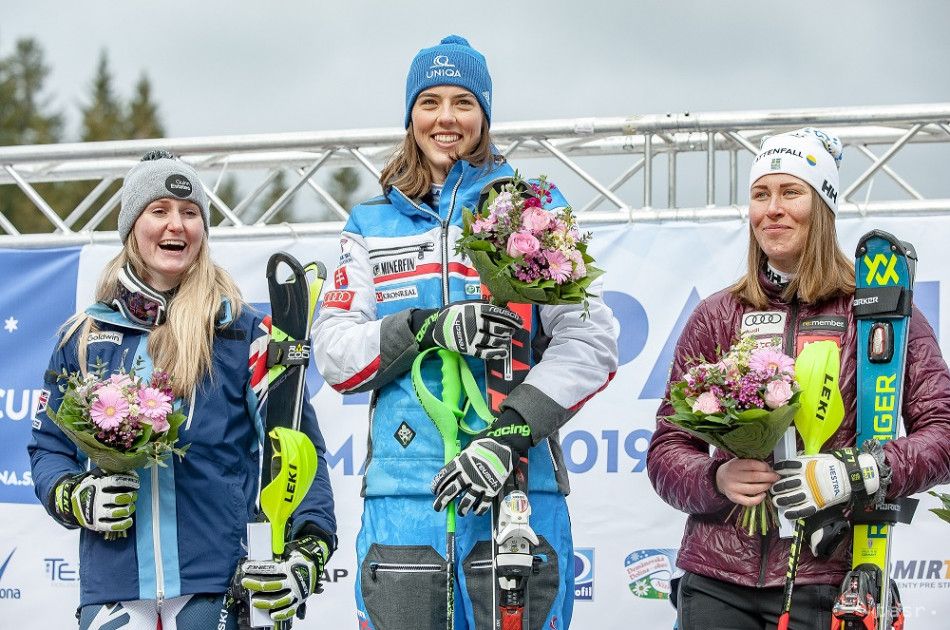 Vlhova Wins European Cup's Giant Slalom in Jasna