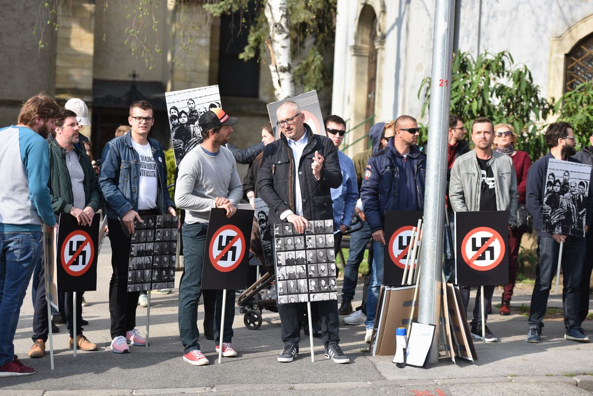 Hlohovec Hosts Far-right LSNS Rally and Anti-protest, No Incidents Occur