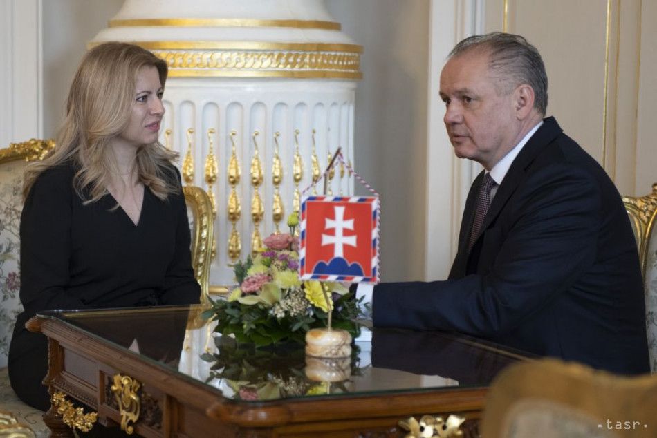 President Kiska Receives President-elect Caputova in His Office