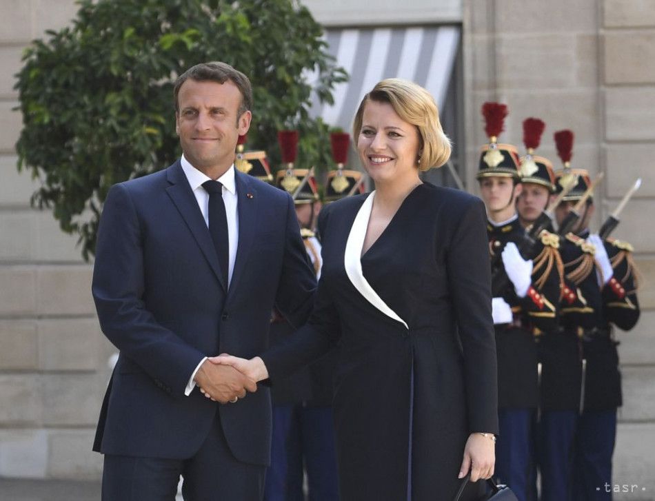 Macron Receives Caputova, Reiterates that Slovakia Is in EU's Core