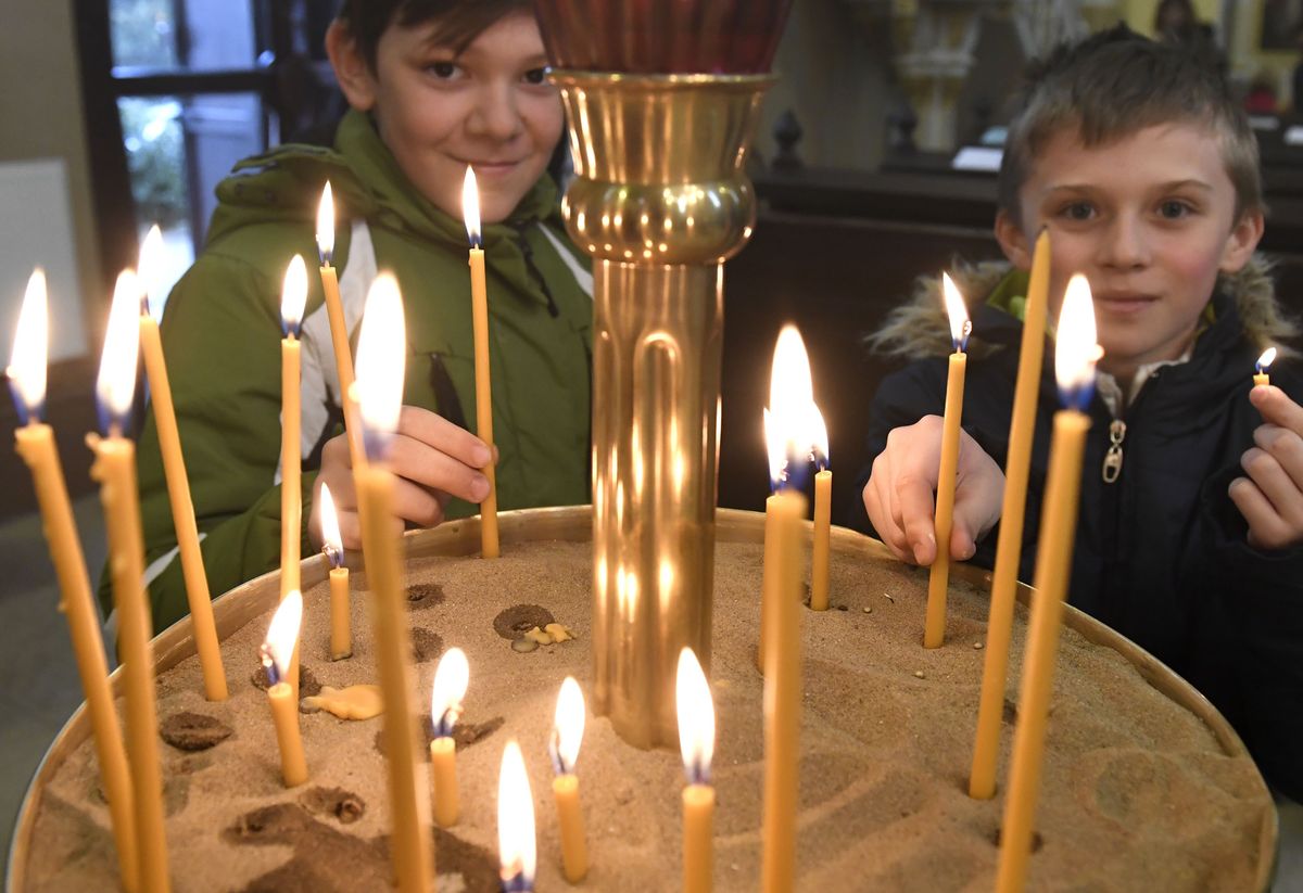 Byzantine Catholics in Slovakia Celebrating 'Rozhdestvo Isusa Christa'