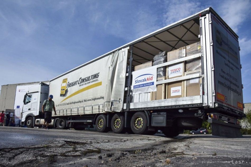 Slovakia Sends Convoy with Humanitarian Aid to Ukraine
