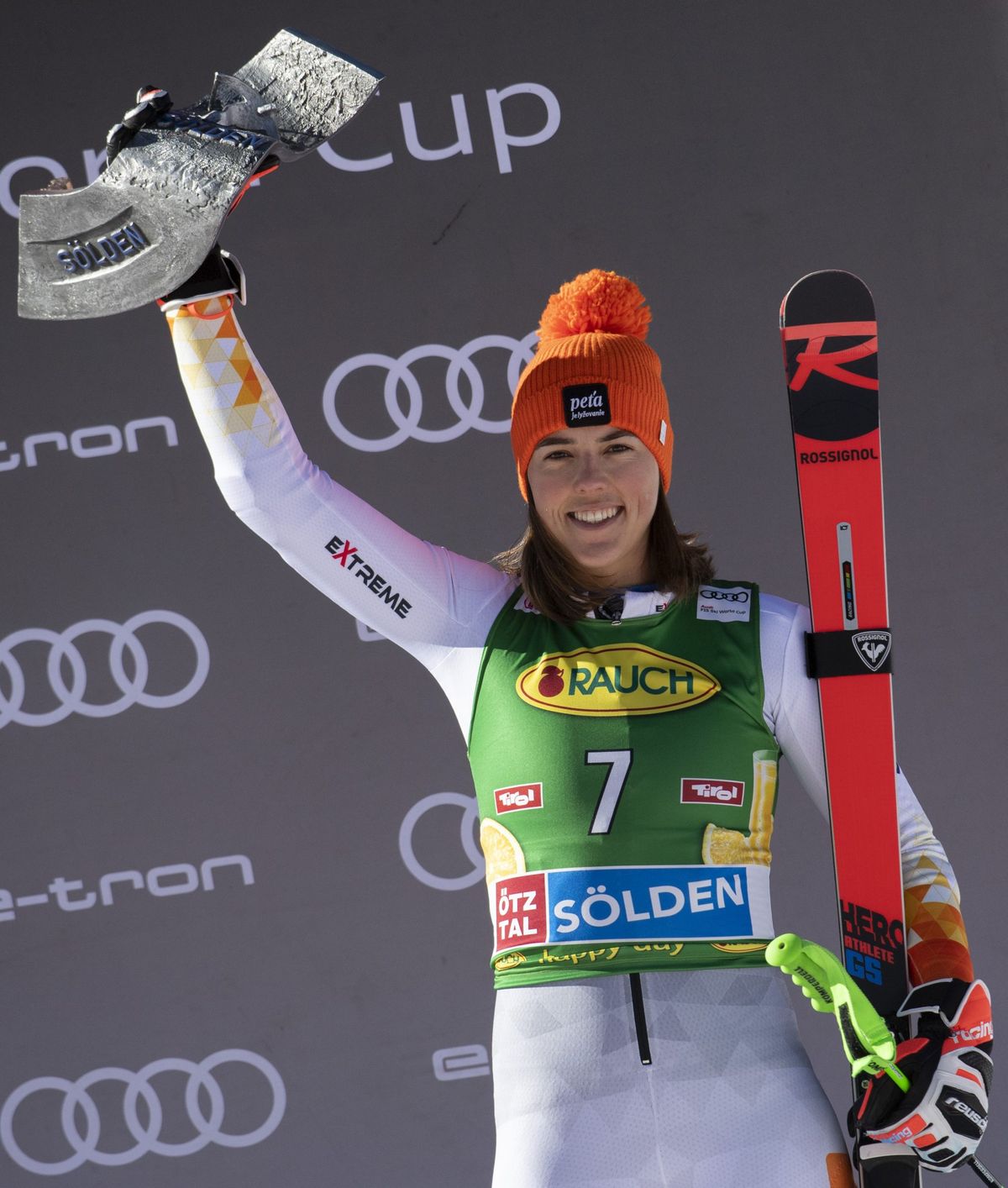 Vlhova Starts New Season with Third-place Finish in Giant Slalom in Soelden