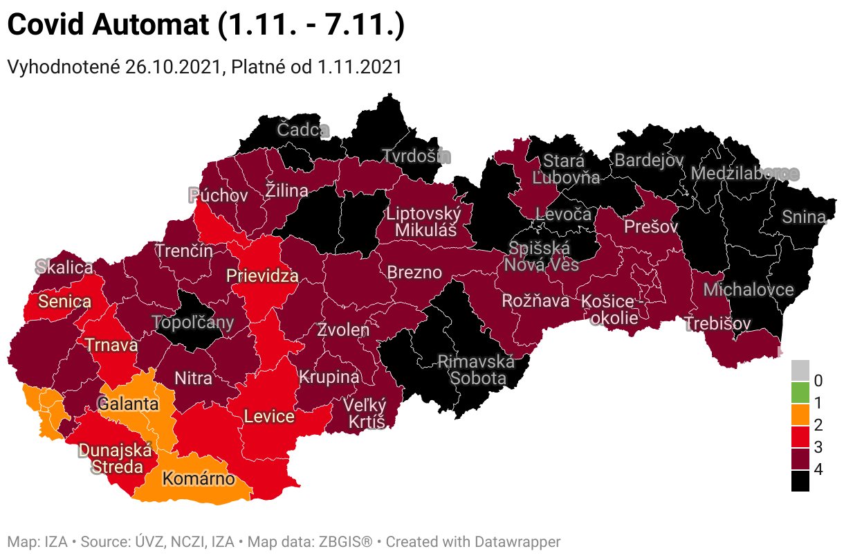 Government: 24 Black Districts as of Next Monday