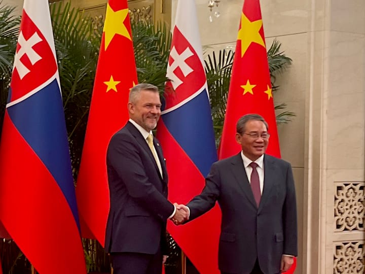 Pellegrini Discusses Cooperation with China with Li Qiang and Zhao Leji