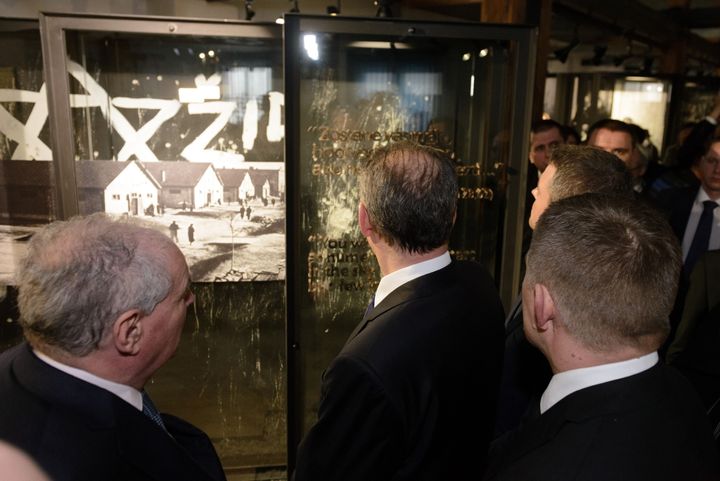 President and Premier Open Holocaust Museum in Sered