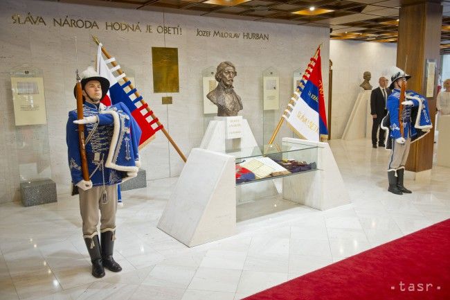 Guard of Honour Watching State Symbols in Parliament as of Today