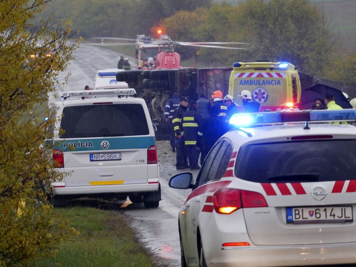 Bus Crash Near Nitra Claims at Least Twelve Lives, Including Four Minors